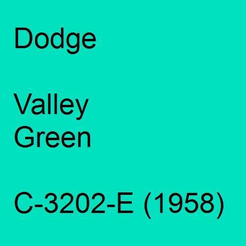 Dodge, Valley Green, C-3202-E (1958).